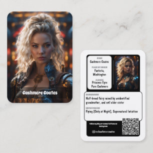 Cosplay Minimaliste Cartes de Présentation   Code 