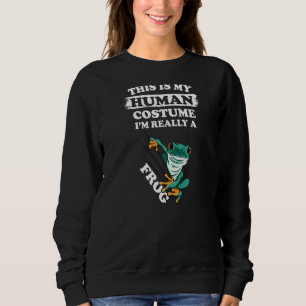 Cosplay This Is My Human Costume I'm Really A Fro Sweatshirt