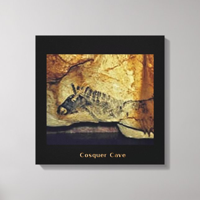 Cosquer Horse Canvas Print (Front)