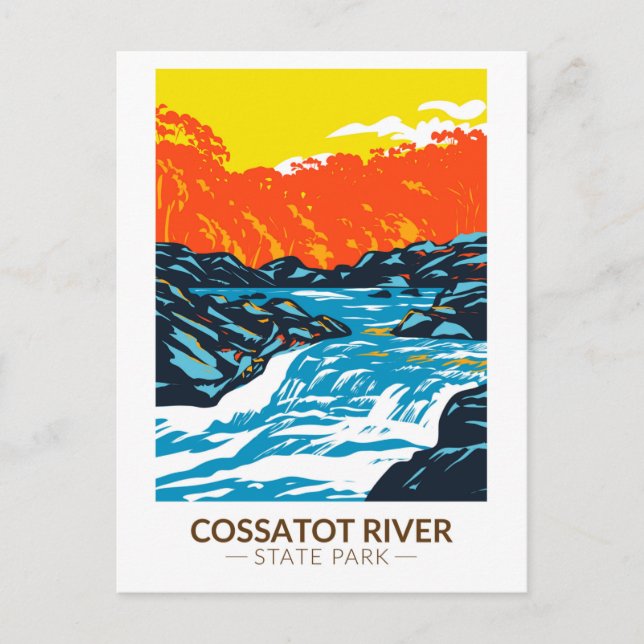 Cossatot River State Park Arkansas Vintage Postcard (Front)