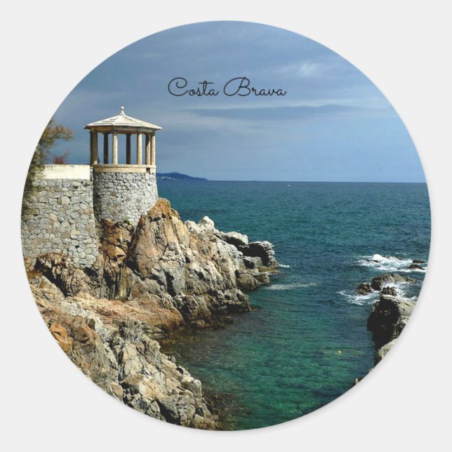 Costa Brava, Spain Classic Round Sticker (Front)
