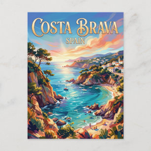 Costa Brava Spain Postcard