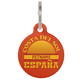 Costa Del Sol custom pet tag