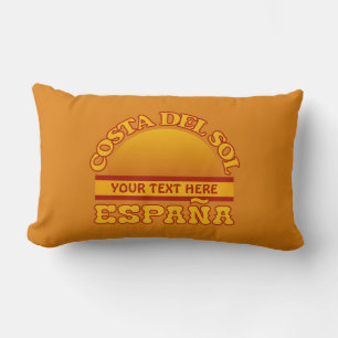 Costa Del Sol custom throw pillow
