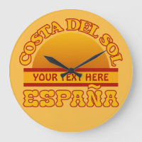 Costa del Sol custom wall clock