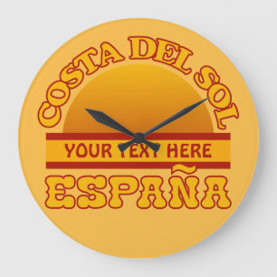 Costa del Sol custom wall clock