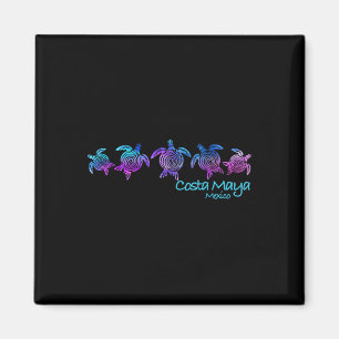 Costa Maya Beach Design _ Tribal Turtle Gift  Magnet