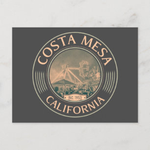 COSTA MESA ORANGE CALIFORNIA - CITY OF COSTA MESA  POSTCARD