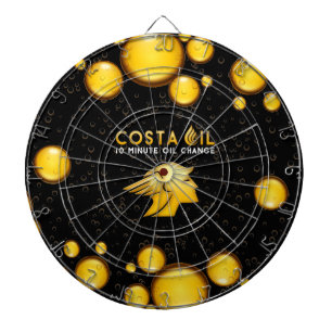 Costa Oil Oil Drop Design Dartboard