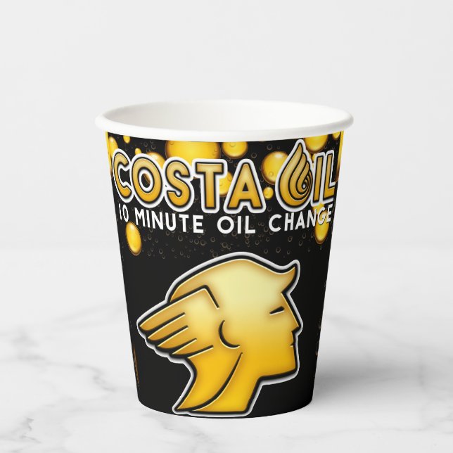 Costa Oil Paper Cups (Front)