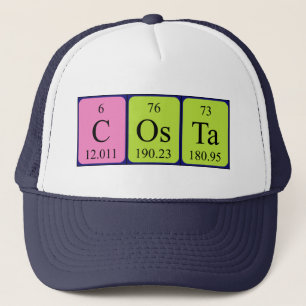 Costa periodic table name hat