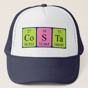 Costa periodic table name hat