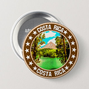 Costa Rica 3 Inch Round Button