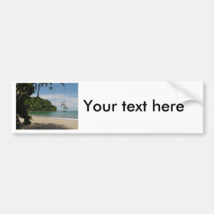 Costa Rica Beach Paradise Bumper Sticker