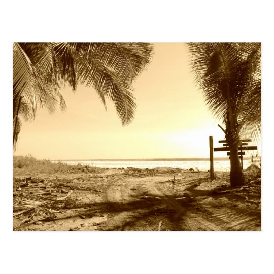 Costa Rica Beach Postcard