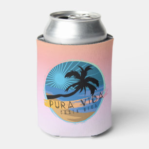 Costa Rica Beach Pura Vida Souvenir Can Cooler