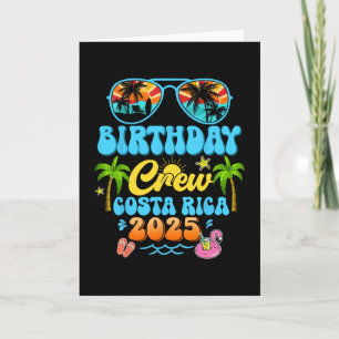 Costa Rica Birthday Crew Vacation Cruise 2025 Summ Card