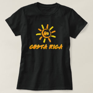 Costa Rica bright yellow & orange T-Shirt