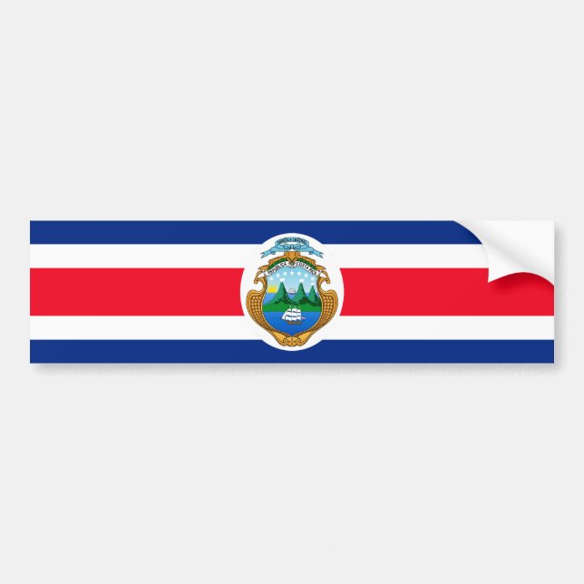 Costa Rica Bumper Sticker (Front)