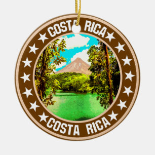 Costa Rica                                         Ceramic Ornament