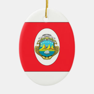 Costa Rica Ceramic Ornament