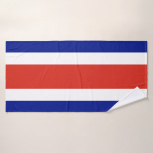 Costa Rica Civil Flag Bath Towel Set
