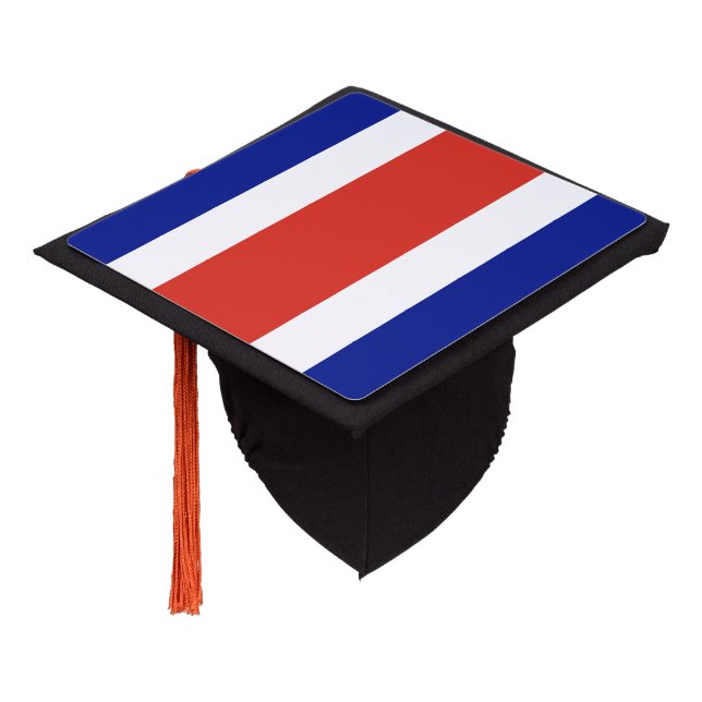 Costa Rica Civil Flag Graduation Cap Topper (Angled)