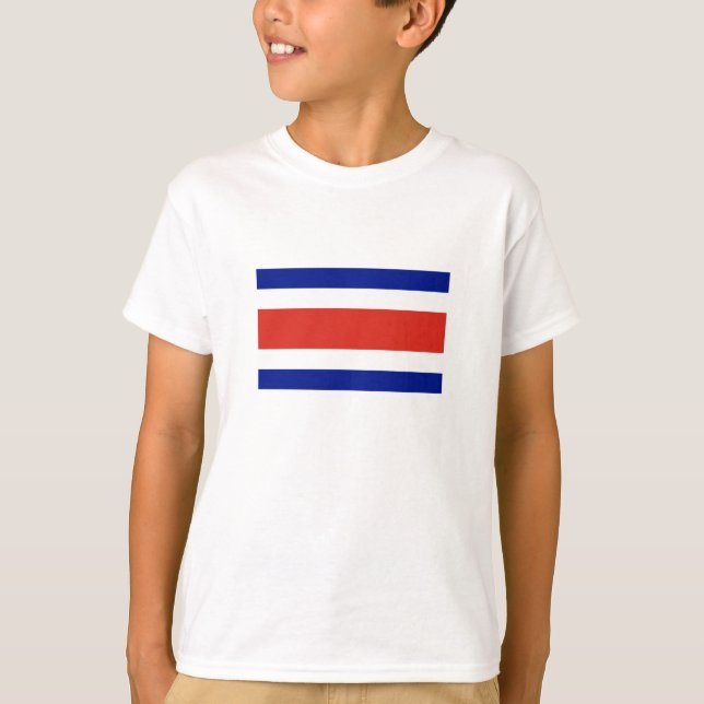 Costa Rica Civil Flag T-Shirt (Front)