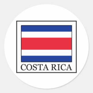 Costa Rica Classic Round Sticker
