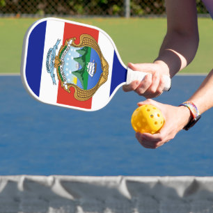 Costa Rica (coat of arms/ flag) Pickleball Paddle
