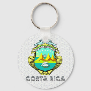 Costa Rica Coat of Arms Keychain