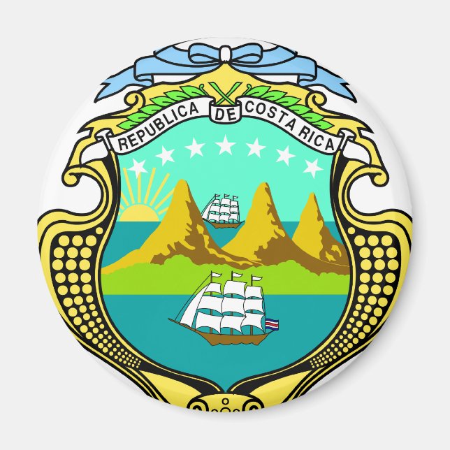 Costa Rica Coat Of Arms Magnet (Front)