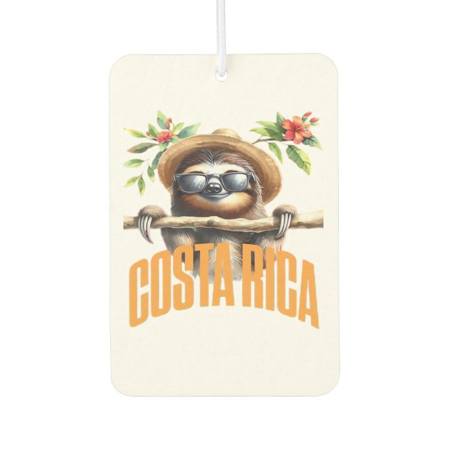 Costa Rica cool sloth Classic T-Shirt Air Freshener (Front)