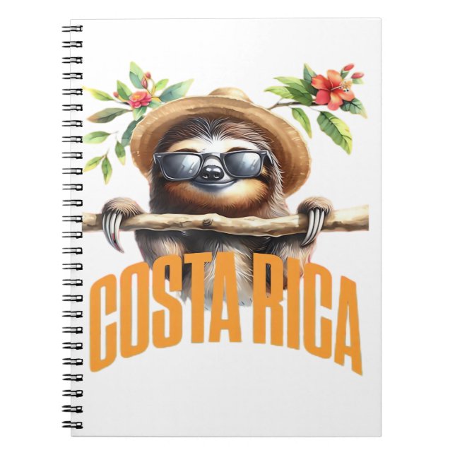 Costa Rica cool sloth Classic T-Shirt Notebook (Front)