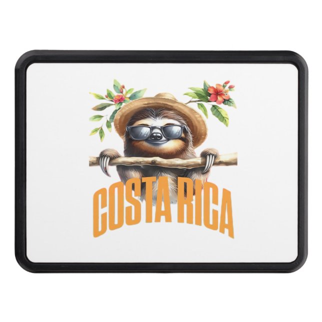 Costa Rica cool sloth Classic T-Shirt Trailer Hitch Cover (Front)
