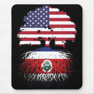 Costa Rica Costa Rican American USA Tree Roots Mouse Pad