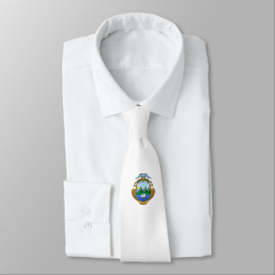 Costa Rica country coat arms symbol emblem flag Tie