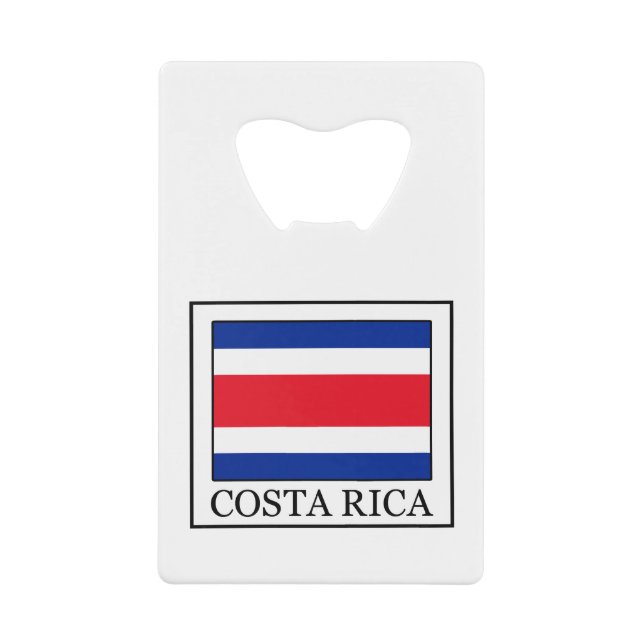 Costa Rica Credit Card Bottle Opener (Front)