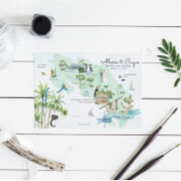 Costa Rica | Destination Wedding Itinerary Map