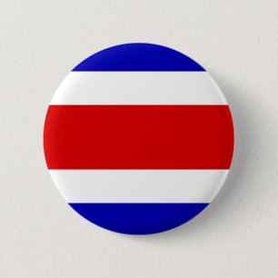 Costa Rica Flag 2 Inch Round Button