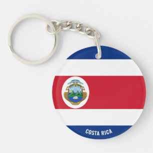 Costa Rica Flag Charming Patriotic Keychain