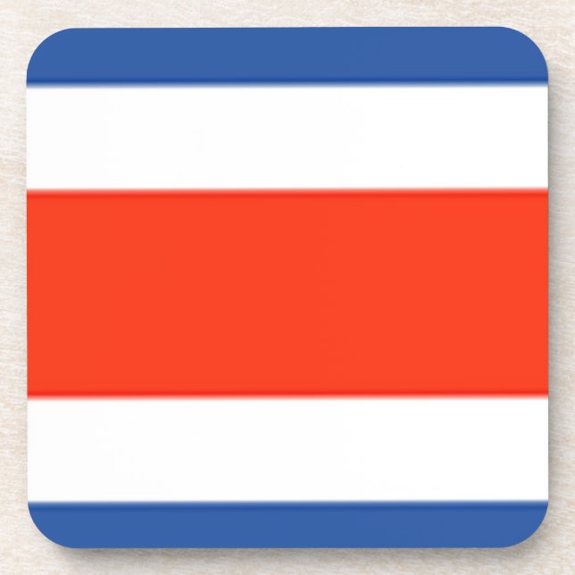 Costa Rica Flag Coaster (Front)