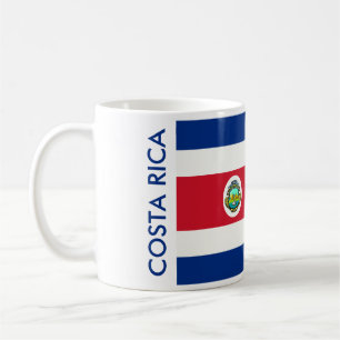 COSTA RICA FLAG COFFEE MUG