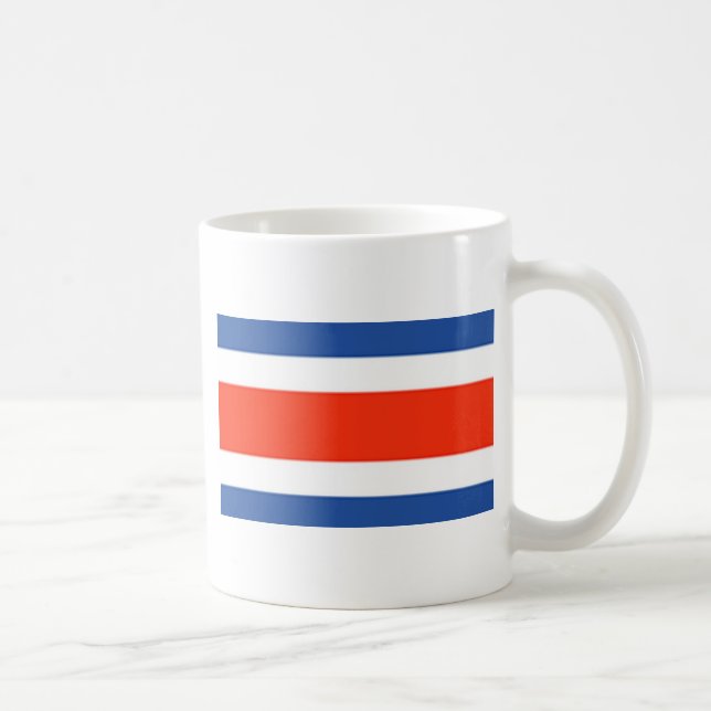 Costa Rica Flag Coffee Mug (Right)
