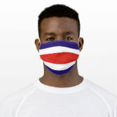 Costa Rica flag country flag symbol nation ethnic Cloth Face Mask (Worn)