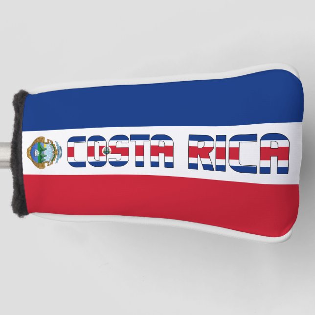 Costa Rica Flag Gorgeous Patriotic Golf Head Cover (Front)