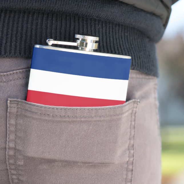 Costa Rica flag Hip Flask (In Situ)