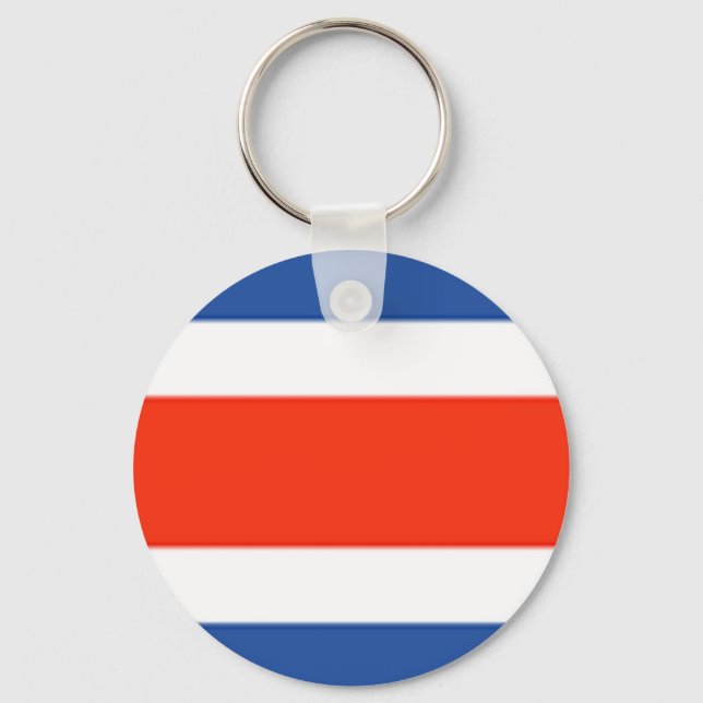 Costa Rica Flag Keychain (Front)