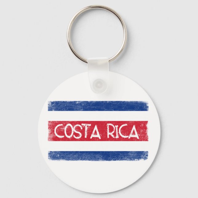 Costa Rica flag Keychain (Front)