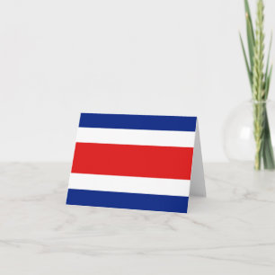 Costa Rica Flag Notecard